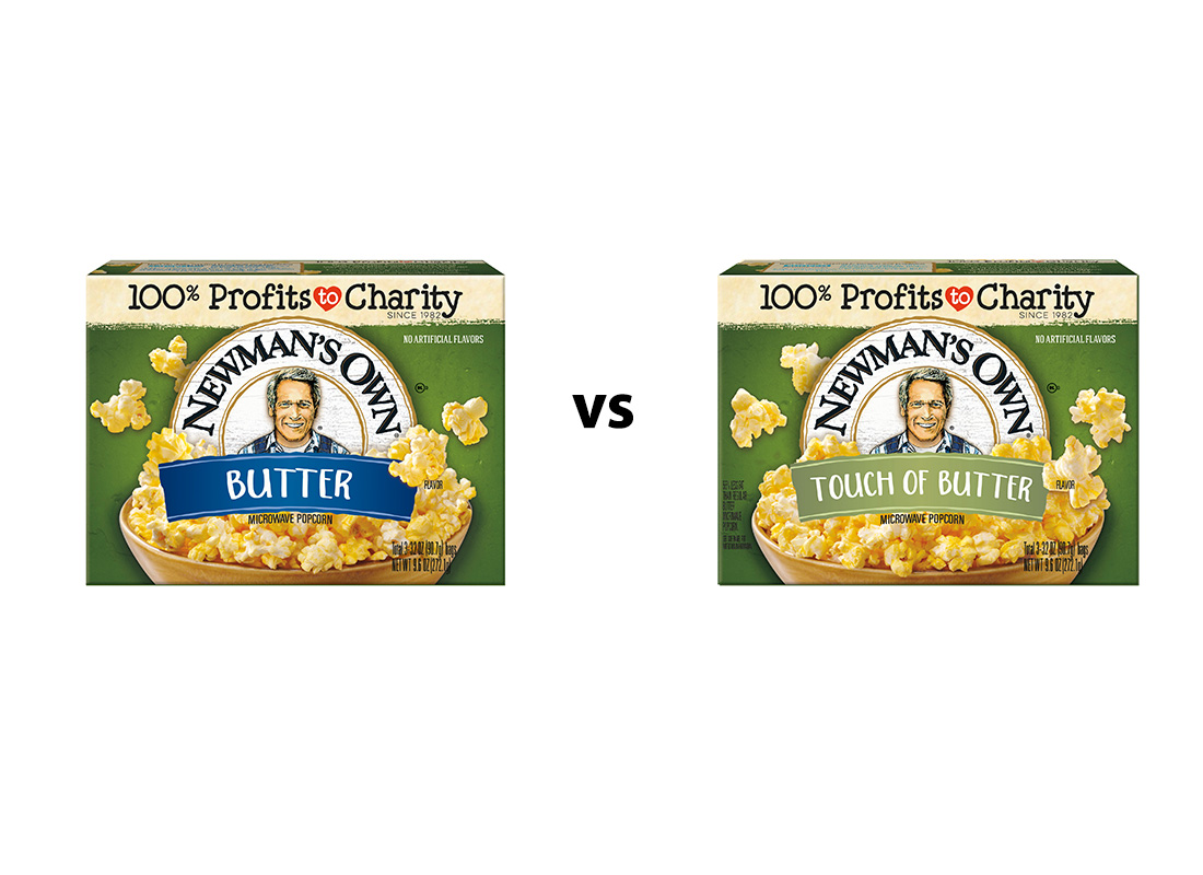 Newman’s Own Butter Original v. 55% Reduced Fat