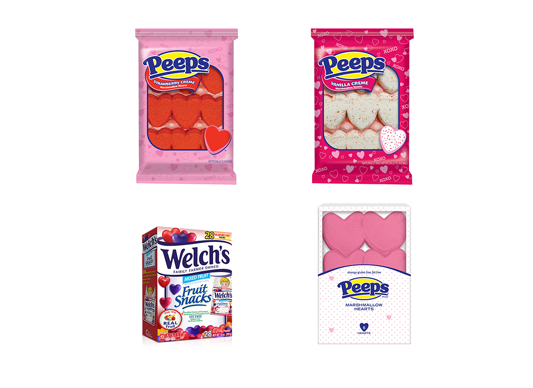 Welch's Fruit Snacks and Peeps Marshmallow Hearts