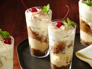Eggnog Ice Cream Parfaits