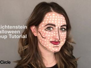 Easy Roy Lichtenstein Pop Art Halloween Makeup Tutorial