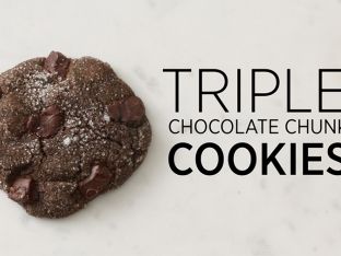 How to Make Triple Chocolate Chunk Cookies