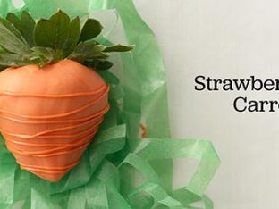 How to Make Dipped Strawberries "Carrots"
