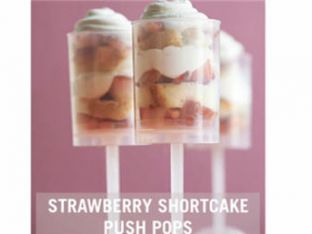Strawberry Shortcake Push Pops
