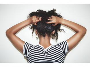 girl with curly hair