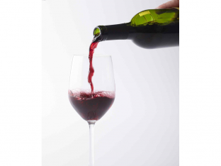 Pouring red wine