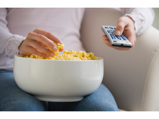 snacking while watching tv