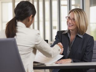 woman in job interview
