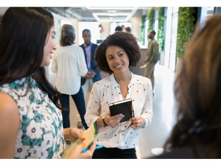 women networking