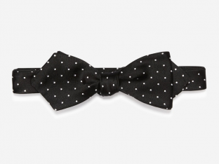 Bonobos Black polka dot bow tie