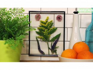 diy leaf frame