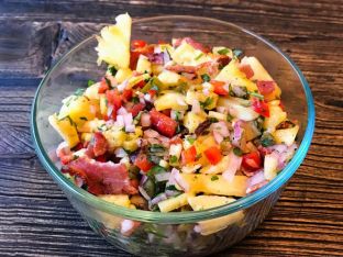 Melissa Cookston's Grilled Pineapple-Bacon Salsa