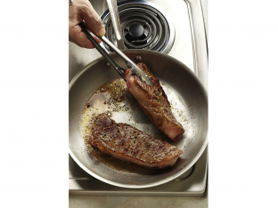 searing steak