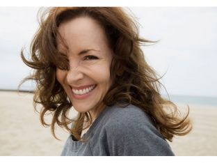 woman smiling