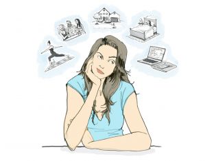 woman trying to do it all