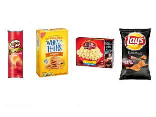Pringles, Wheat Thins, Orville Redenbacher, Lay's Barbecue