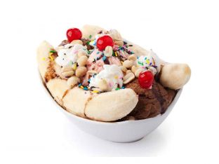giant ice cream sundae