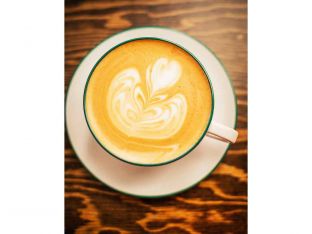 latte at cafe