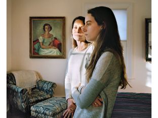 mom and teen daughter talk about school shootings