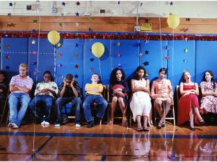 teens not dancing at school dance