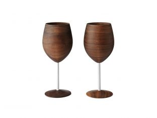 Wooden Wine Glasses - Set of 2