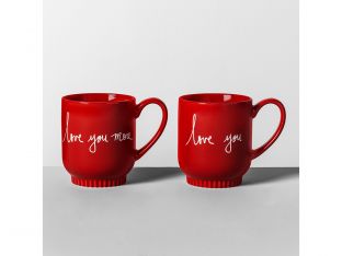 Target Love You More mugs for Valentine's Day