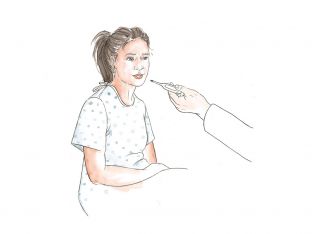 patient at doctor