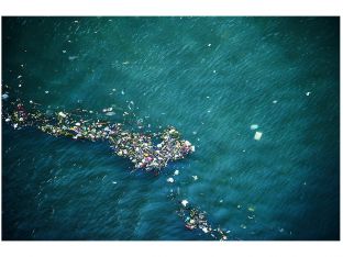 trash in ocean