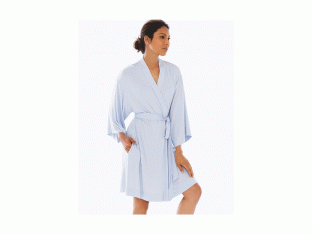 All Wrapped Up Cool Nights Kimono Sleeve Short Robe
