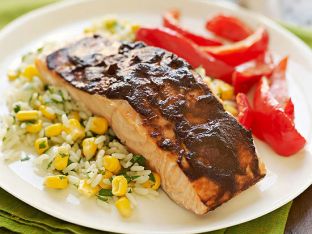Chipotle Salmon & Southwestern Rice