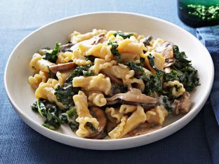 Campanelle with Mushrooms and Kale