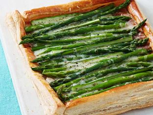 Asparagus-White Cheddar Tart