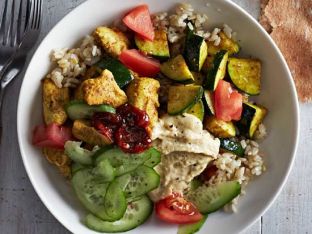 Chicken and Hummus Bowl