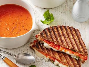 Tomato Soup and Grilled Cheese Panini