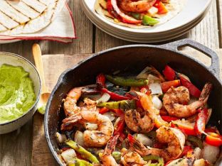 Grilled Shrimp Fajitas
