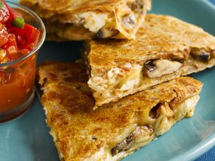 Mushroom & Chicken Quesadillas