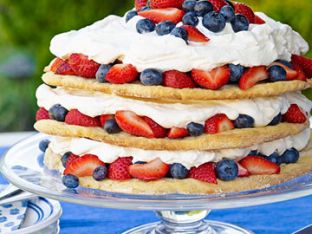 Blueberry-Strawberry Shortcake