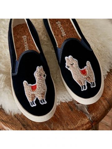 Velvet Llama Sneakers