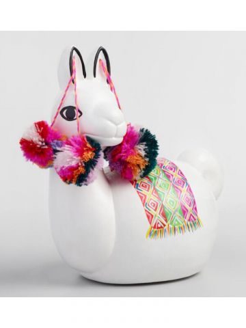 Ceramic Llama Coin Bank