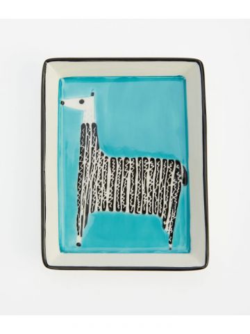 Fairy Tale Canape Plate in Llama