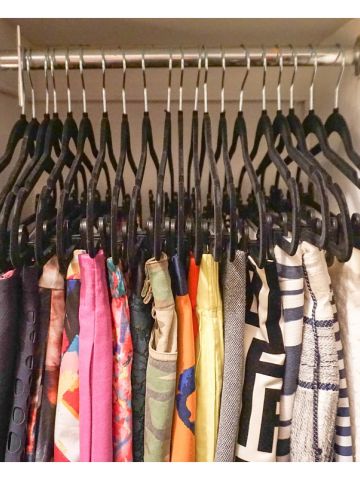 Dori's Master Closet AFTER hangers