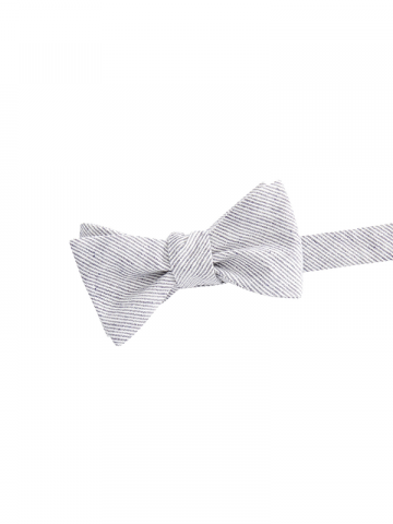 Vineyard vines gray pinstripe bow tie