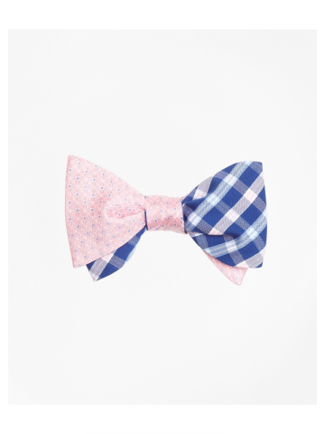 Brooks Brothers pink and blue bowtie