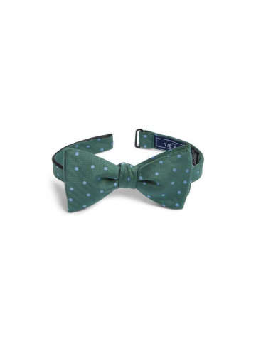 The Tie Bar green dot bow tie