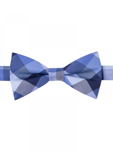 Tommy Hilfiger blue tartan bow tie