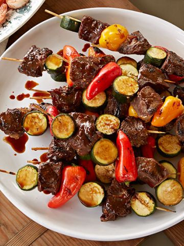 Beef and Veggie Skewers