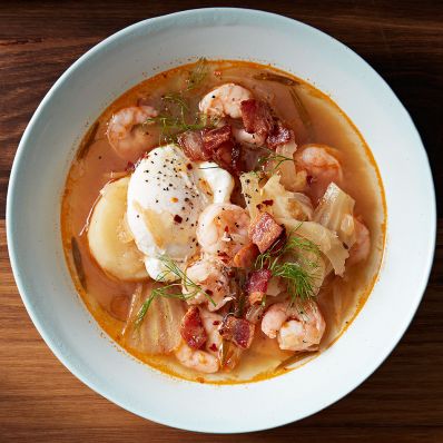 Eastern Carolina-Style Shrimp Stew in bowl