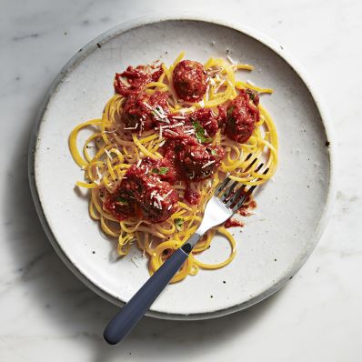 butternut squash spaghetti and meatballs