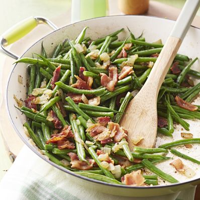 cider green beans with bacon recipe