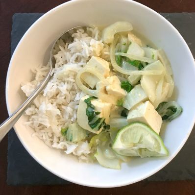 tofu and coconut curry