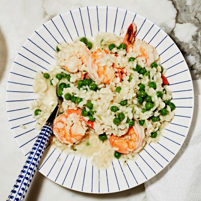 quick shrimp risotto with instant pot